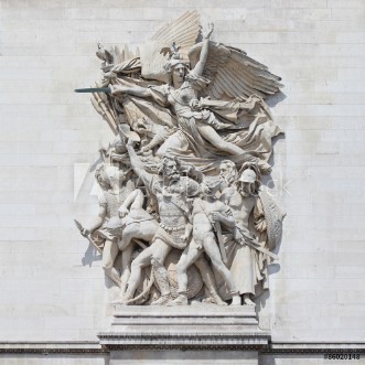 Picture of Paris - Arc de Triomphe  La Marseillaise de Rude